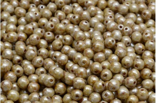 Round Druck Beads 4mm - Image 1