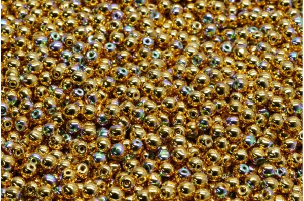 Round Druck Beads 3mm - Image 1