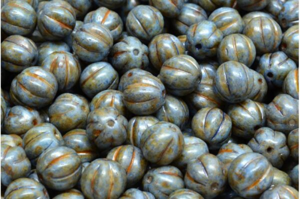 Melon Beads 8x8mm - Image 1