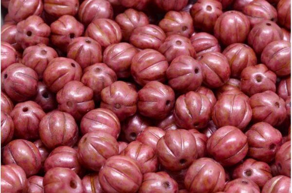 Melon Beads 8x8mm - Image 1