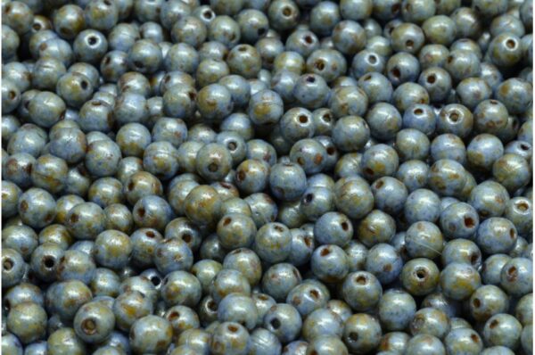 Round Druck Beads 4mm - Image 1