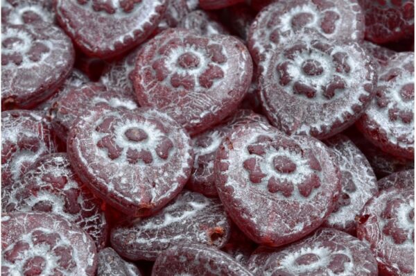 Heart Beads With Rose 17x17mm - Image 1