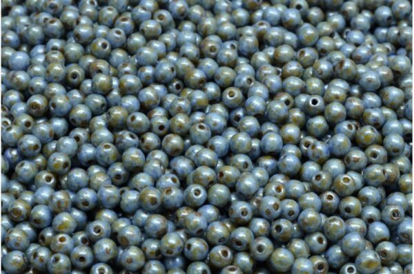 Round Druck Beads 3mm - Image 1