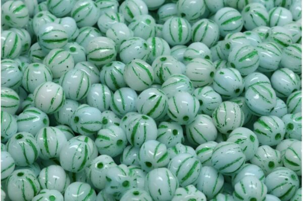 Melon Beads 6x6mm - Image 1