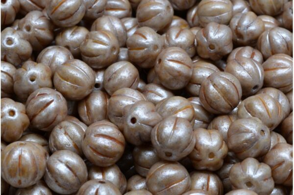 Melon Beads 8x8mm - Image 1