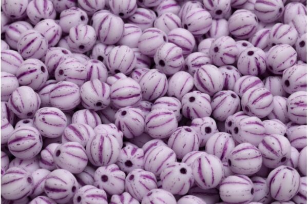 Melon Beads 6x6mm - Image 1