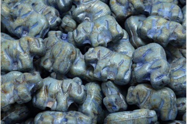 Elephant Beads 15x11mm - Image 1