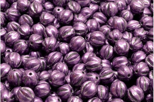 Melon Beads 6x6mm - Image 1