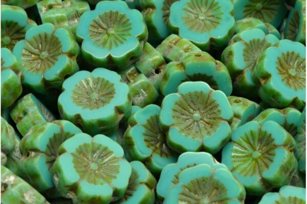 TCB Hawaiian Flower Beads 14x14mm  - Image 1
