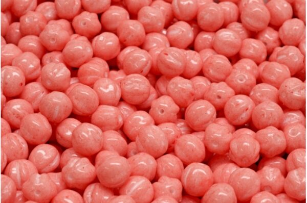 Melon Beads 6x6mm - Image 1