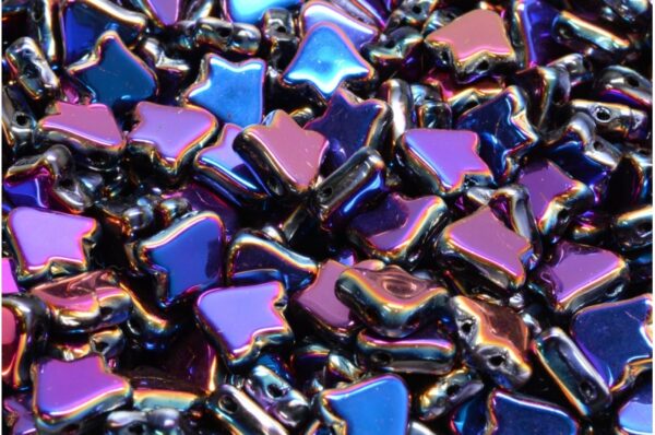 2 Holes Flat Tulip Bell Beads 9x9mm - Image 1