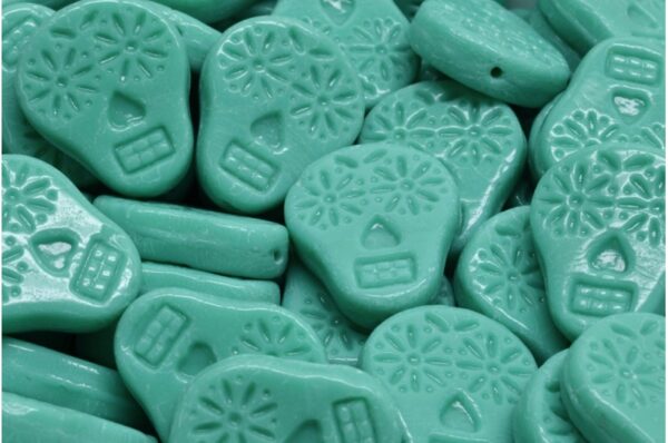 Sugar Skull Beads 20x16mm - Image 1