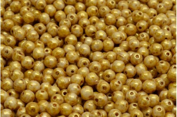 Round Druck Beads 4mm - Image 1