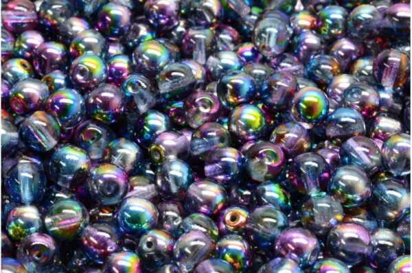 Round Druck Beads 6mm - Image 1