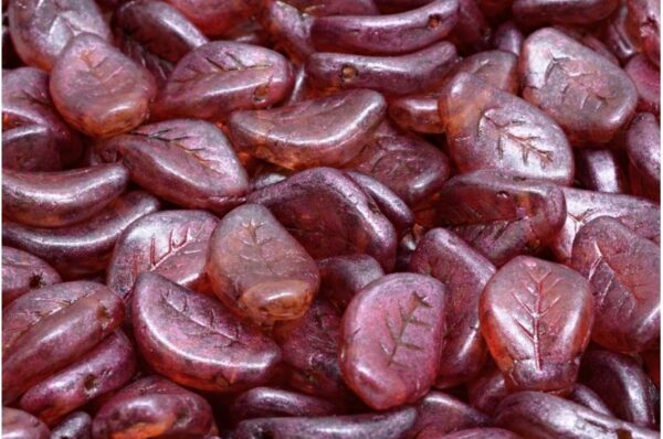 Wavy Leaf Beads 9x14mm - Image 1