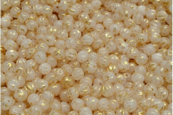 Melon Beads 4x4mm - Image 1