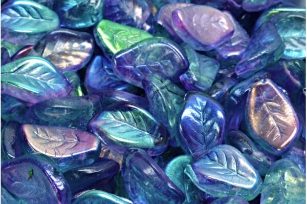 Wavy Leaf Beads 9x14mm - Image 1