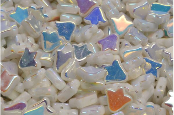 2 Holes Flat Tulip Bell Beads 9x9mm - Image 1