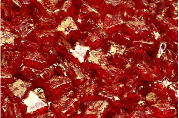 2 Holes Flat Tulip Bell Beads 9x9mm - Image 1