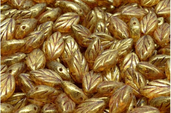 Beech Leaf Beads 7x11mm - Image 1