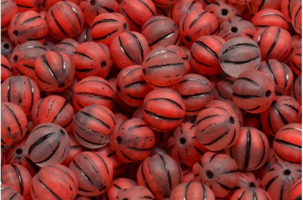 Melon Beads 8x8mm - Image 1
