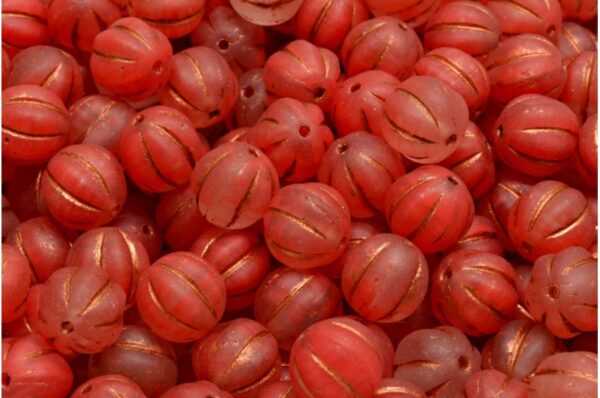 Melon Beads 8x8mm - Image 1