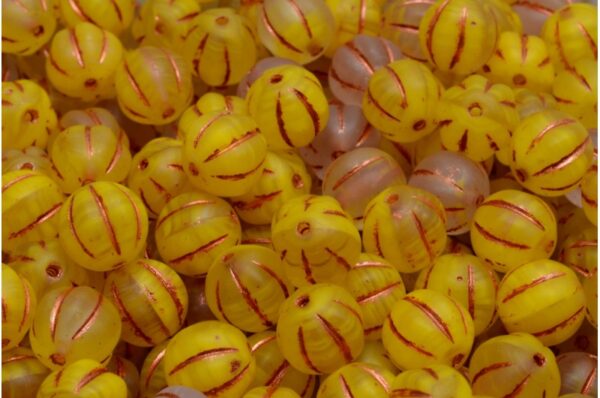 Melon Beads 8x8mm - Image 1