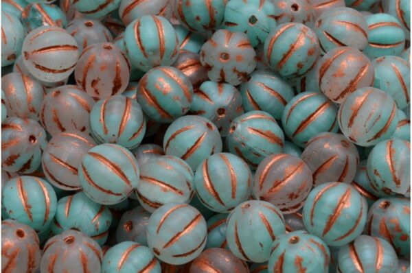 Melon Beads 8x8mm - Image 1