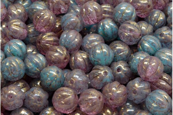Melon Beads 8x8mm - Image 1