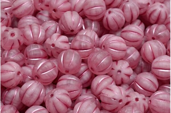 Melon Beads 8x8mm - Image 1