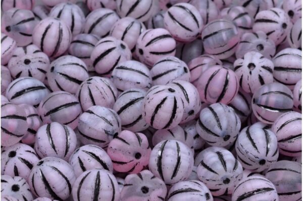 Melon Beads 8x8mm - Image 1