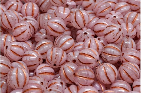Melon Beads 8x8mm - Image 1