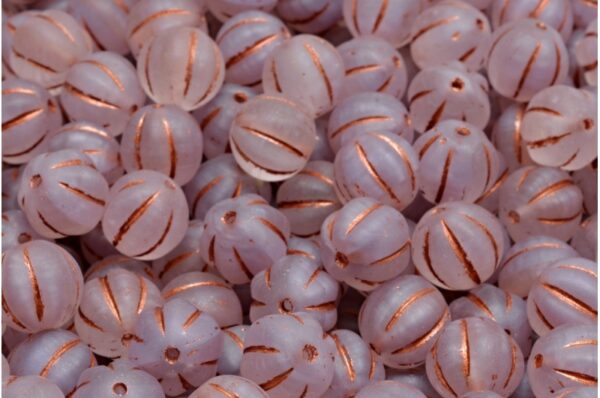 Melon Beads 8x8mm - Image 1
