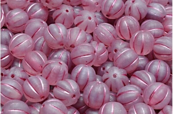 Melon Beads 8x8mm - Image 1