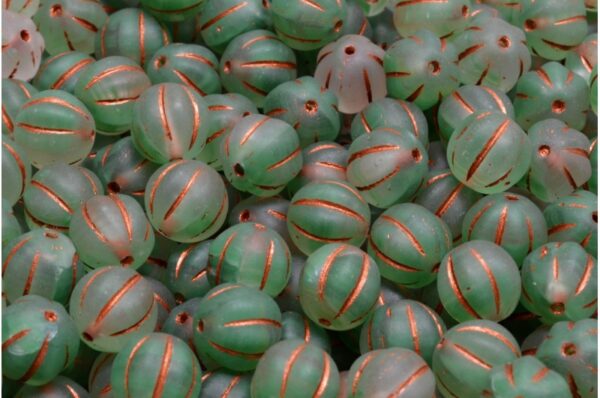 Melon Beads 8x8mm - Image 1