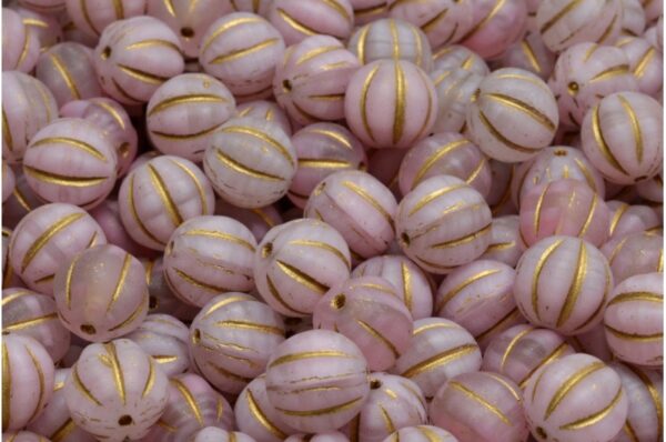 Melon Beads 8x8mm - Image 1