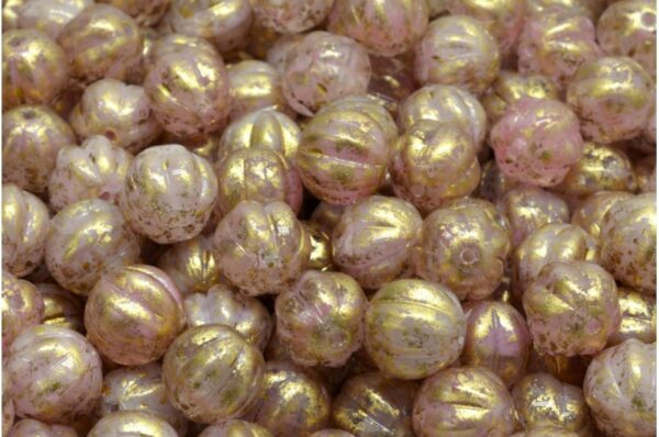 Melon Beads 8x8mm - Image 1