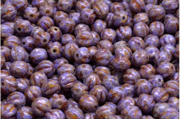 Melon Beads 6x6mm - Image 1