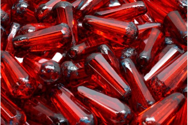 Firepolished Drop Beads 20x9mm - Image 1