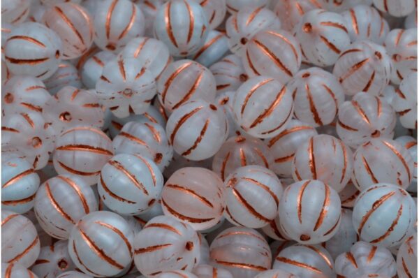 Melon Beads 8x8mm - Image 1