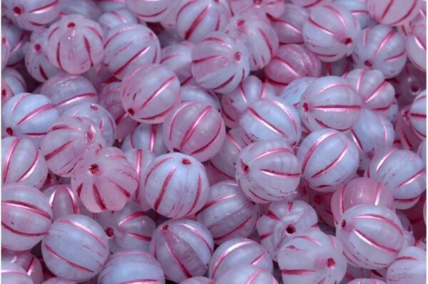 Melon Beads 8x8mm - Image 1