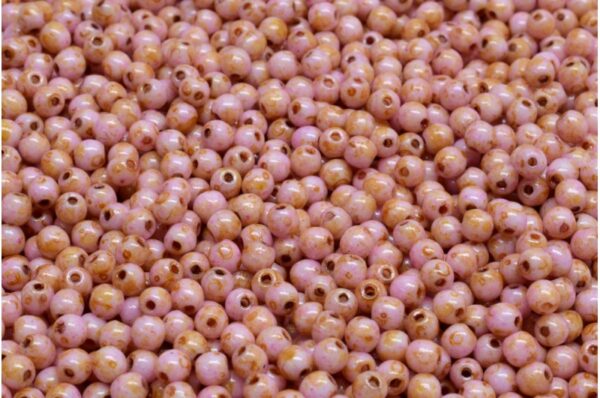 Round Druck Beads 3mm - Image 1