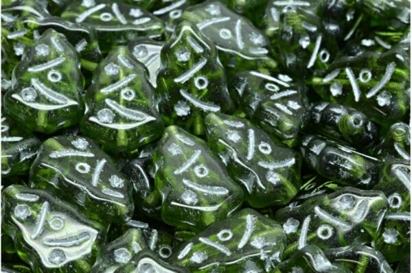 Christmas Tree Beads 17x12mm - Image 1