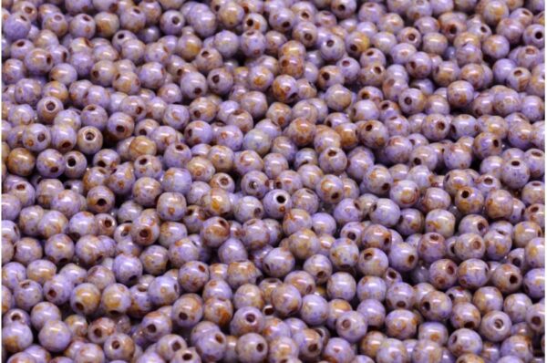 Round Druck Beads 3mm - Image 1