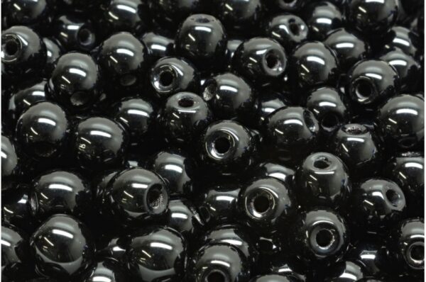 Round Druck Beads with BIG HOLE 2,0mm - Image 1