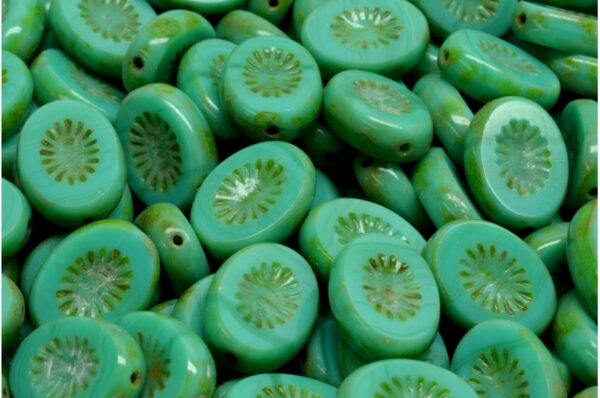 TCB Kiwi Beads 14x10mm - Image 1