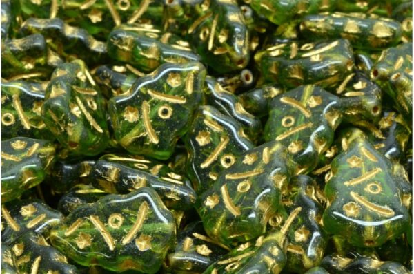 Christmas Tree Beads 17x12mm - Image 1