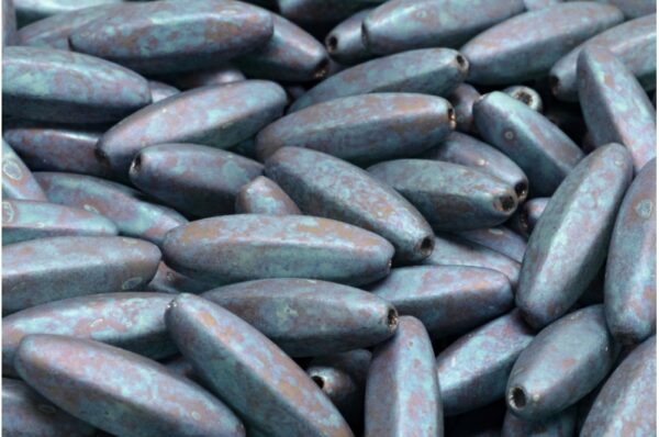 Peeled Olive beads 19x7mm - Image 1
