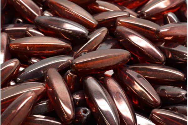 Peeled Olive beads 19x7mm - Image 1