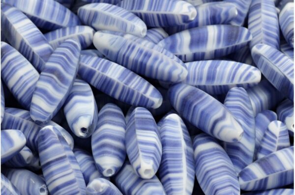 Peeled Olive beads 19x7mm - Image 1